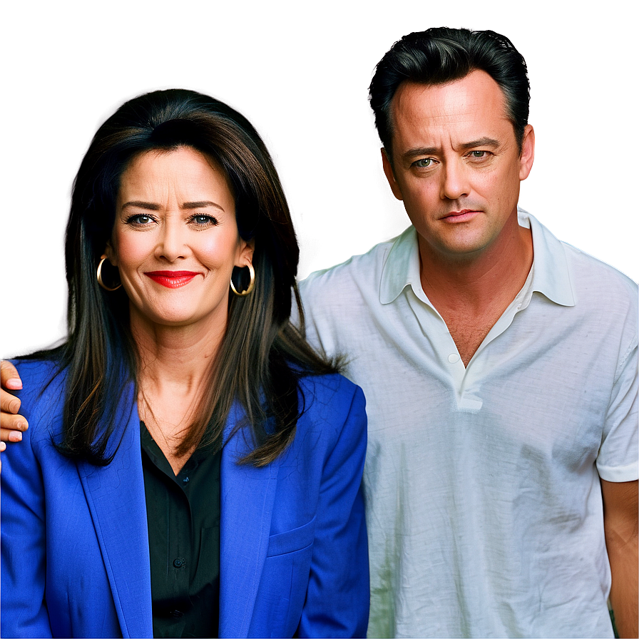 Chandler Bing And Janice Png Kka PNG image