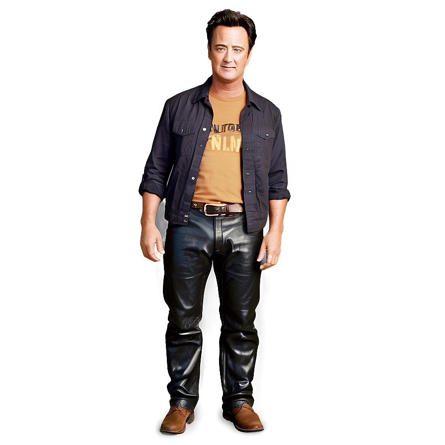 Chandler Bing Leather Pants Incident Png 06242024 PNG image