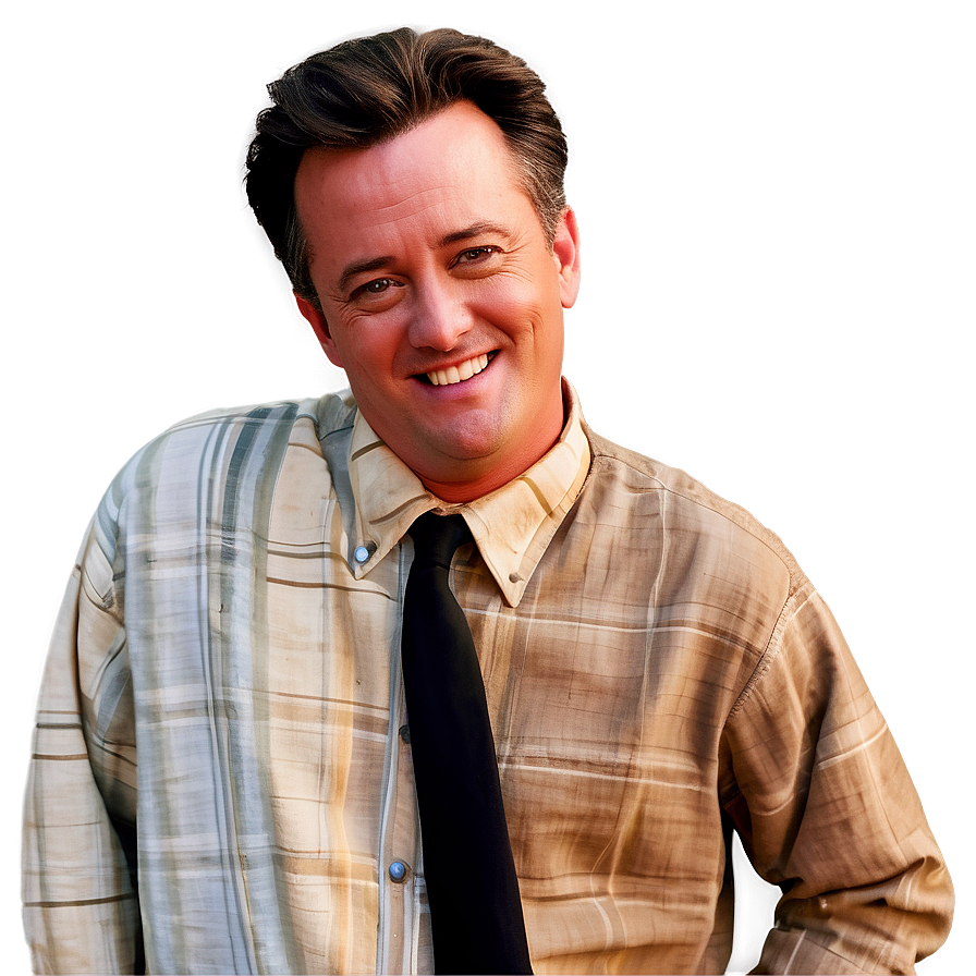 Chandler Bing Smiling Png 06242024 PNG image