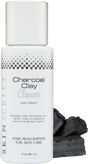Charcoal Clay Cleanser Skin Care Product PNG image