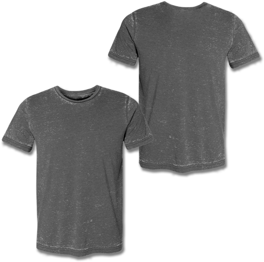 Charcoal Gray T Shirt Mockup PNG image