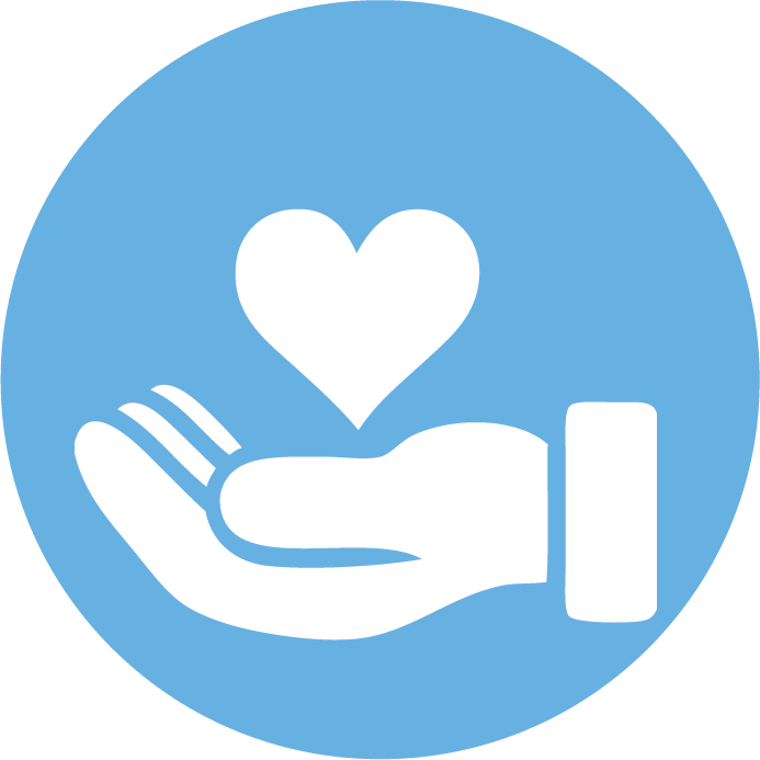 Charity Heart Hand Icon PNG image