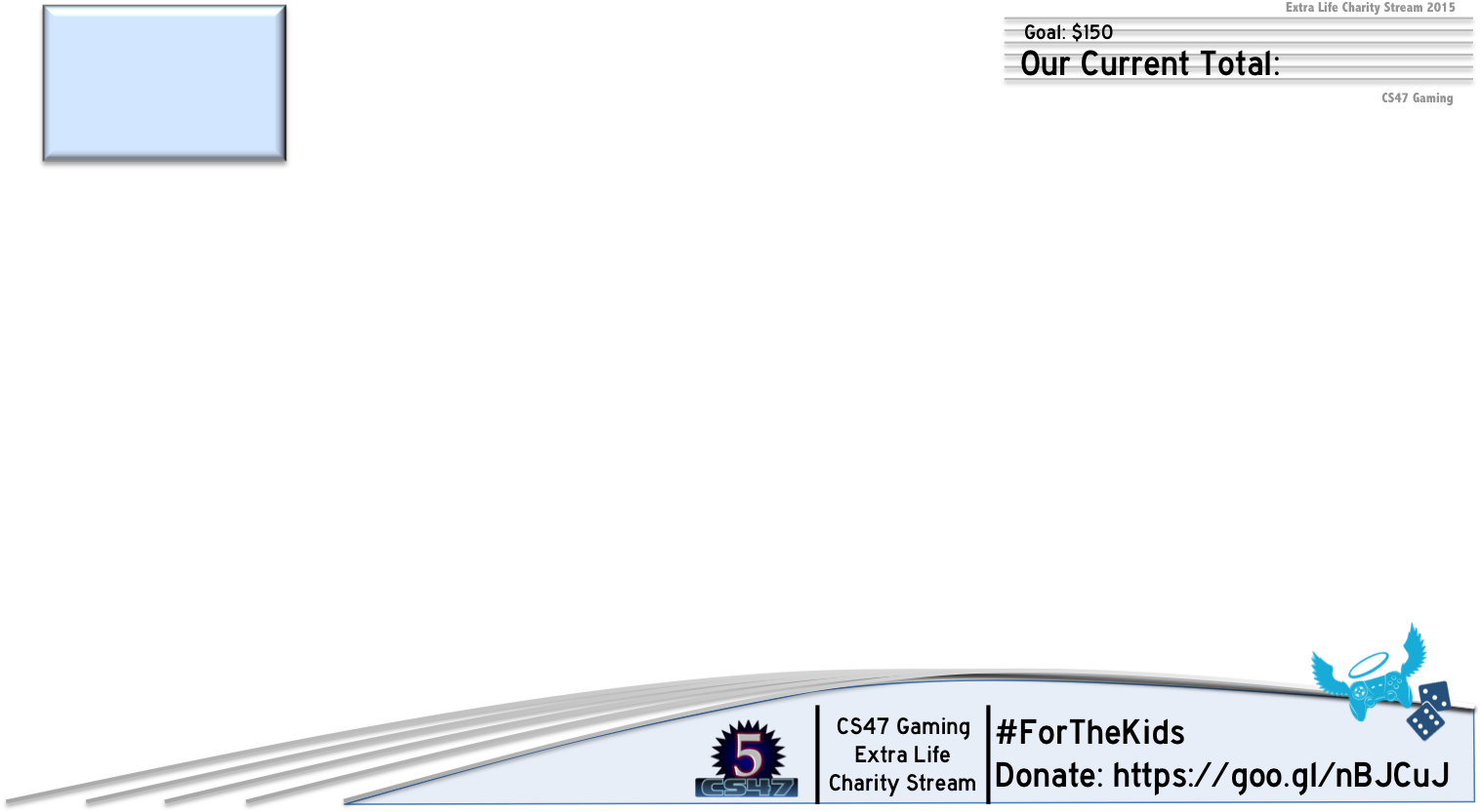 Charity Stream Overlay Design PNG image