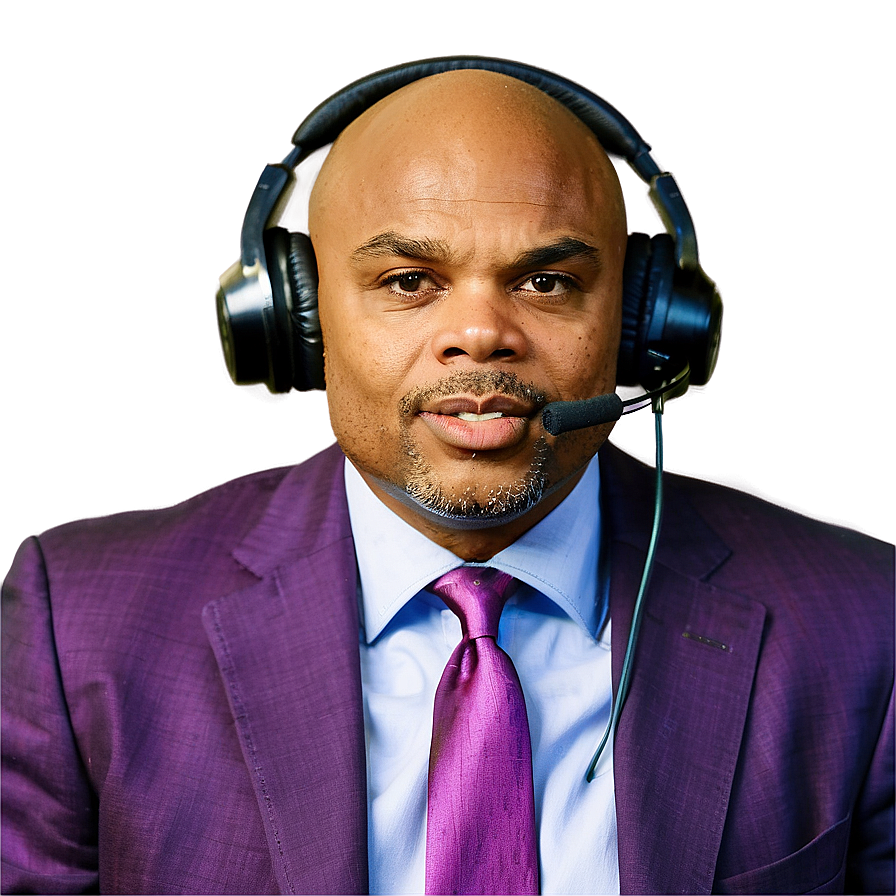 Charles Barkley Commentary Booth Png 56 PNG image