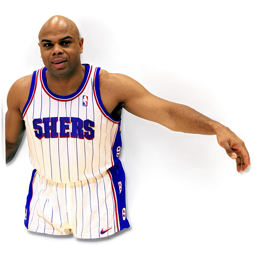 Charles Barkley Philadelphia 76ers Png Tsy PNG image