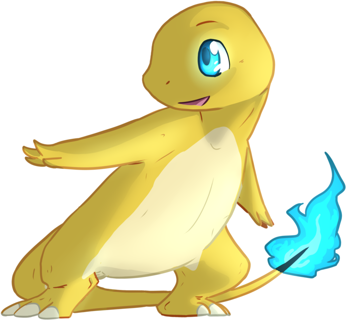 Charmander_ Fire_ Tail_ Illustration.png PNG image