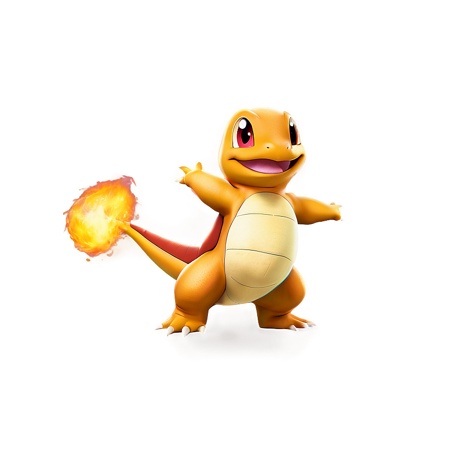 Charmander In Action Pose Png 05212024 PNG image