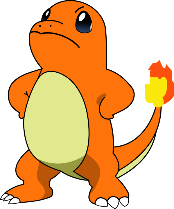 Charmander Pokemon Flame Tail Illustration PNG image