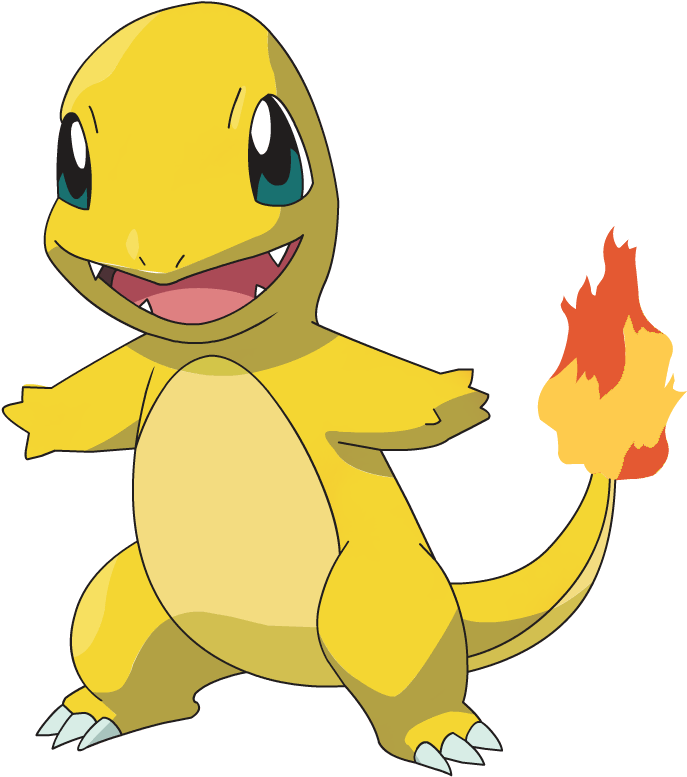 Charmander Pokemon Flame Tail PNG image