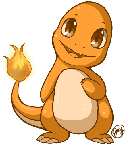 Charmander Pokemon Illustration PNG image