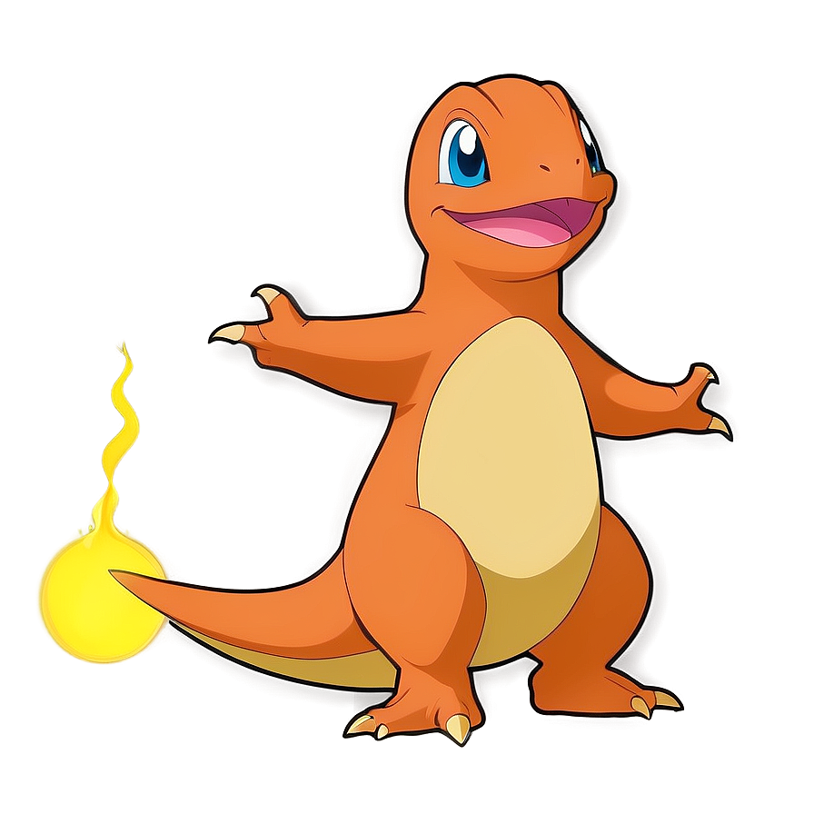 Charmander Silhouette Design Png 05212024 PNG image