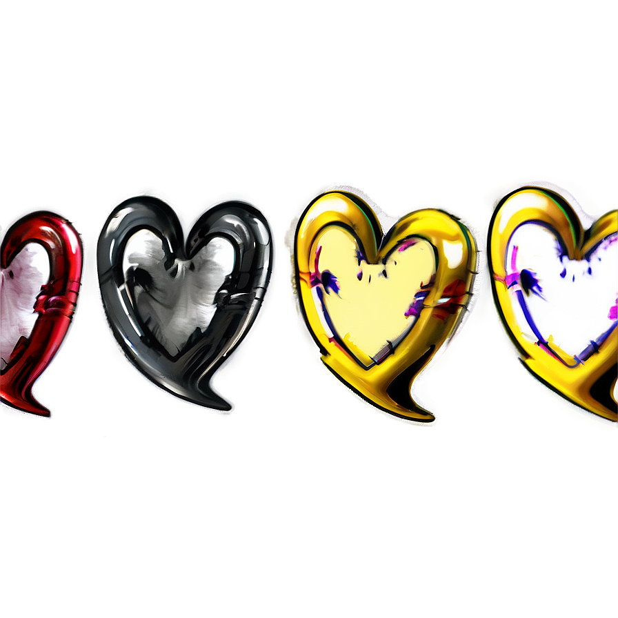 Charming Heart Sketch Png 23 PNG image