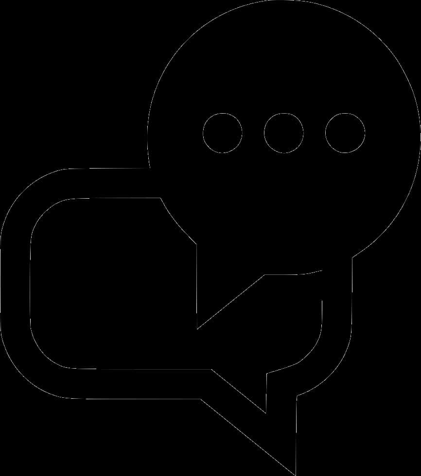 Chat Bubble Icon Outline PNG image