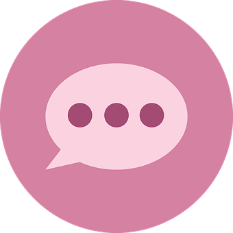 Chat Bubble Icon Purple Background PNG image