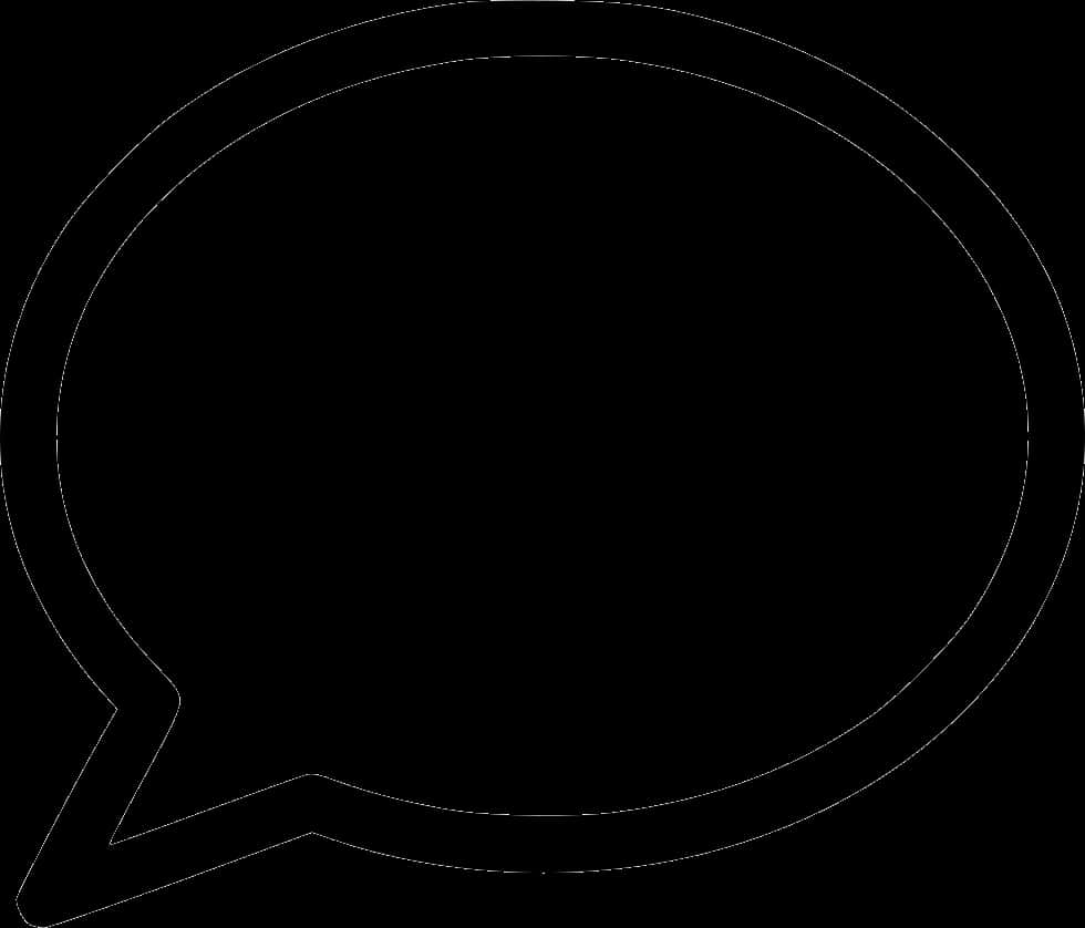 Chat Bubble Outline Graphic PNG image