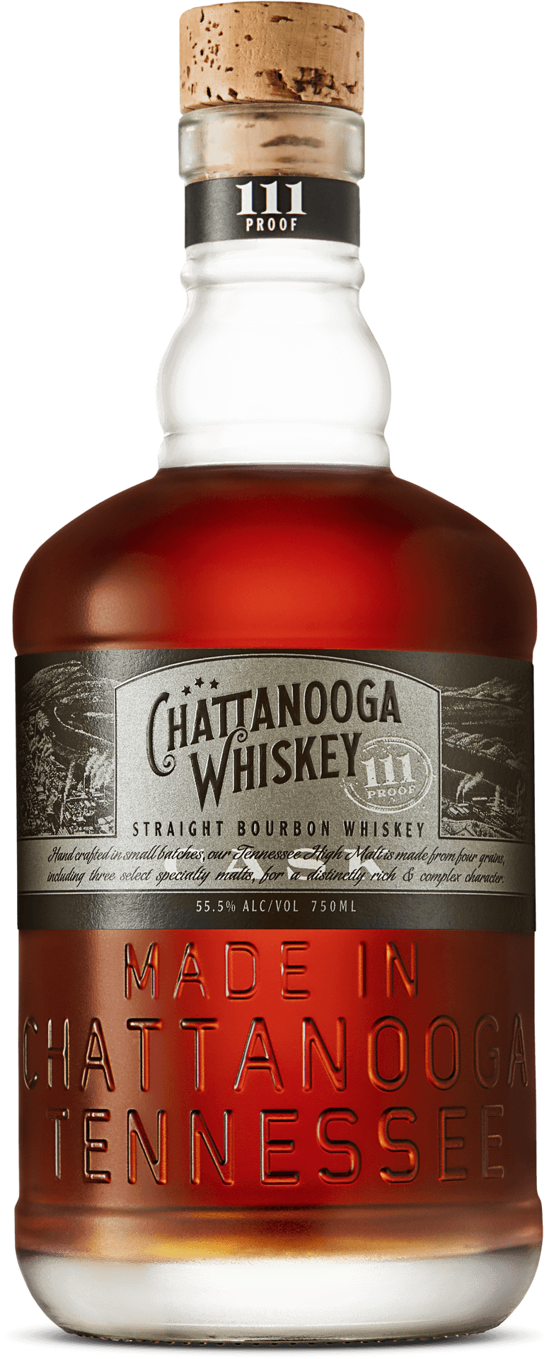 Chattanooga Whiskey111 Proof Bottle PNG image