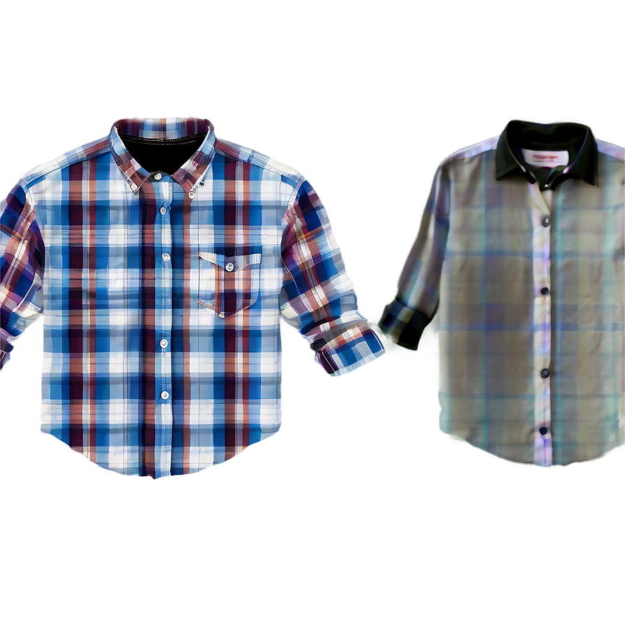 Checkered Collar Shirt Png Non46 PNG image