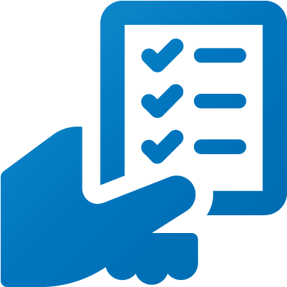 Checklist Icon Blue Background PNG image