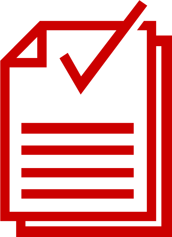 Checklist Icon Redand Blue PNG image