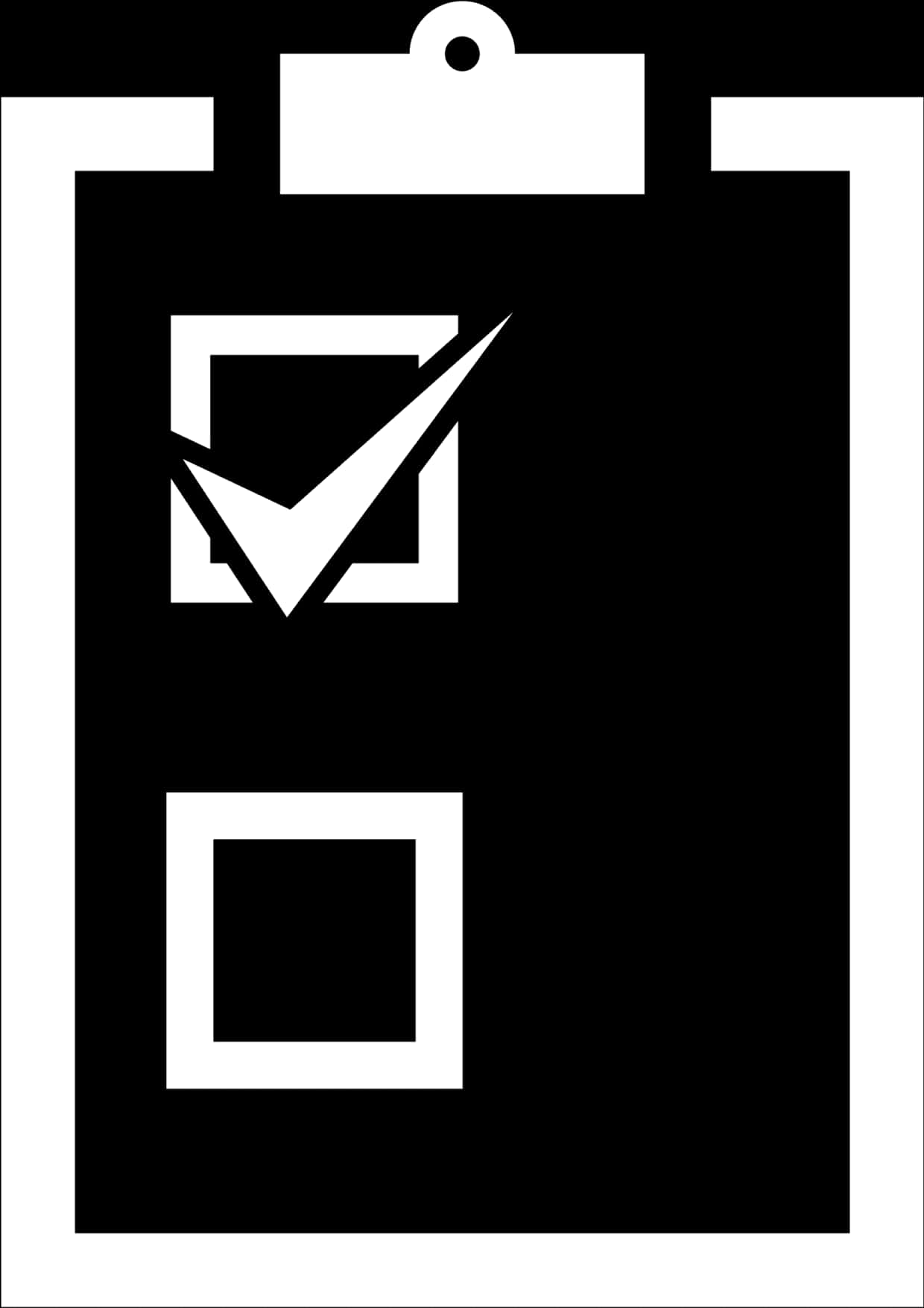 Checkmarkon Clipboard Icon PNG image