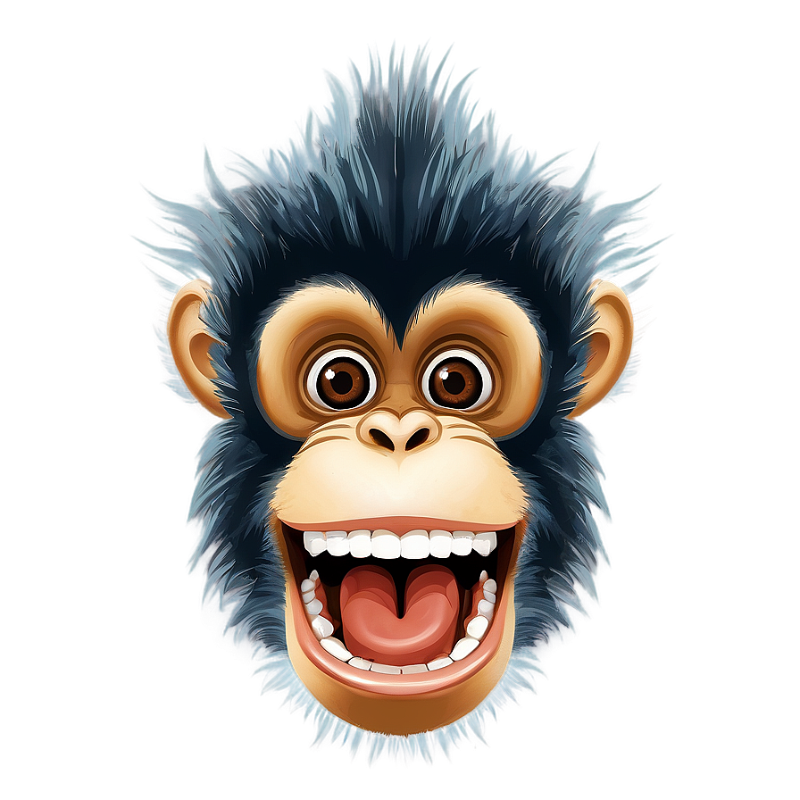 Cheeky Monkey Face Png 06272024 PNG image