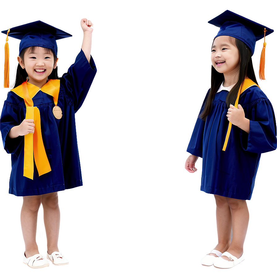 Cheerful Kindergarten Graduation Day Png Vja PNG image