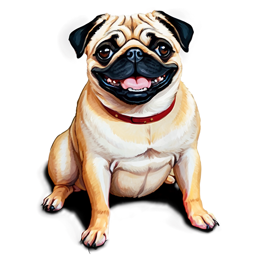 Cheerful Pug Png Tmw PNG image