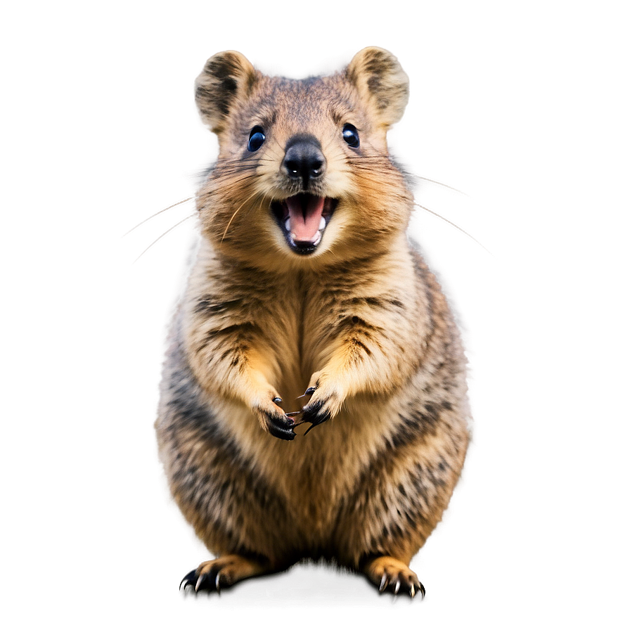 Cheerful Quokka Expression Png 06242024 PNG image