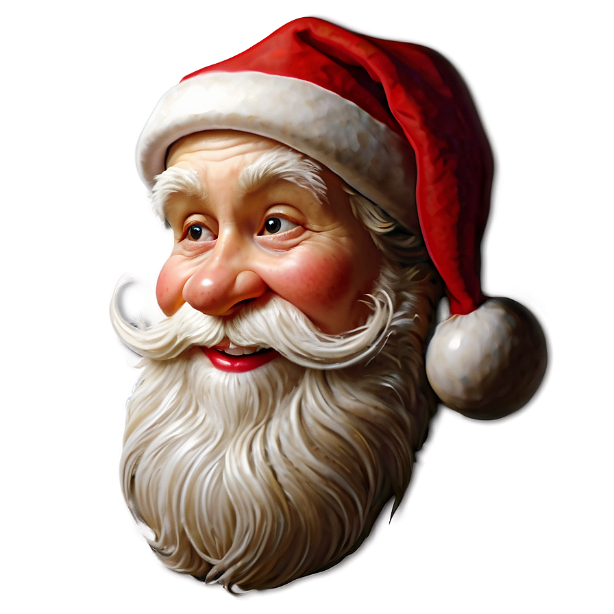 Cheerful Santa Profile Png 06292024 PNG image