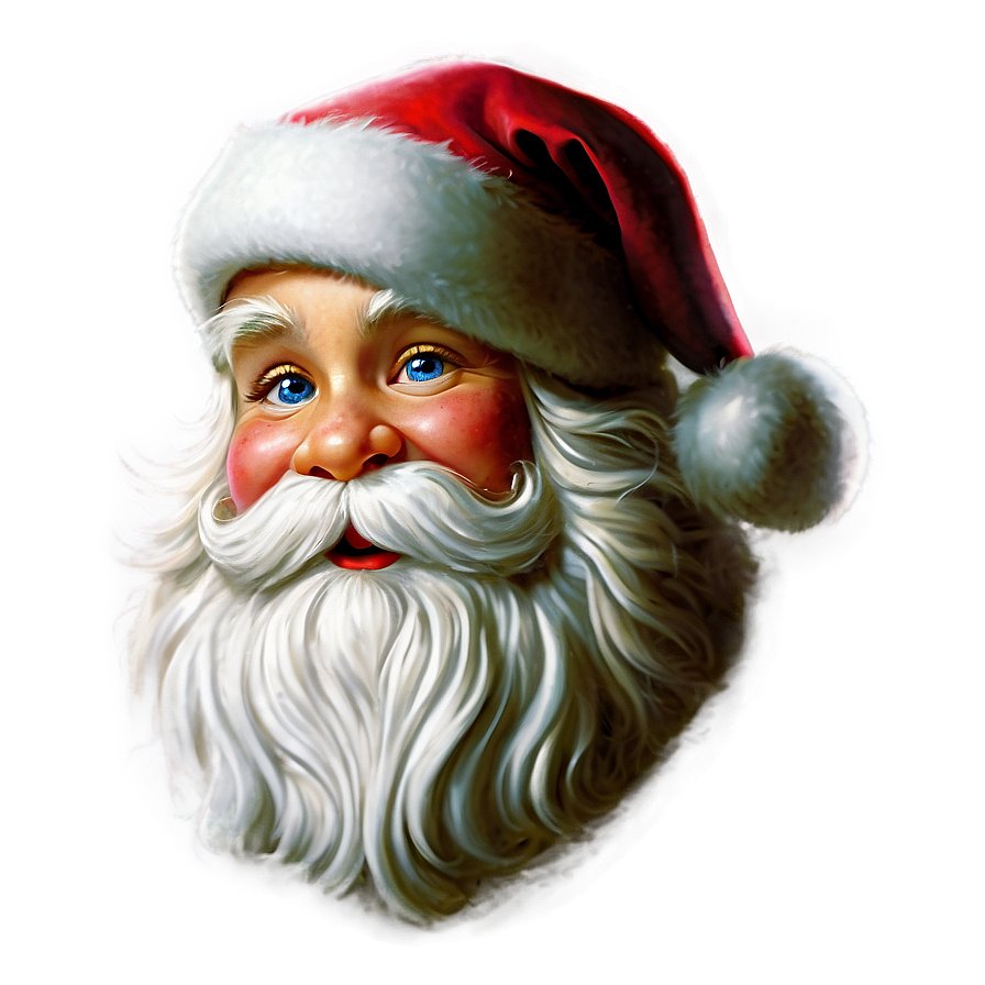 Cheerful Santa Profile Png 4 PNG image