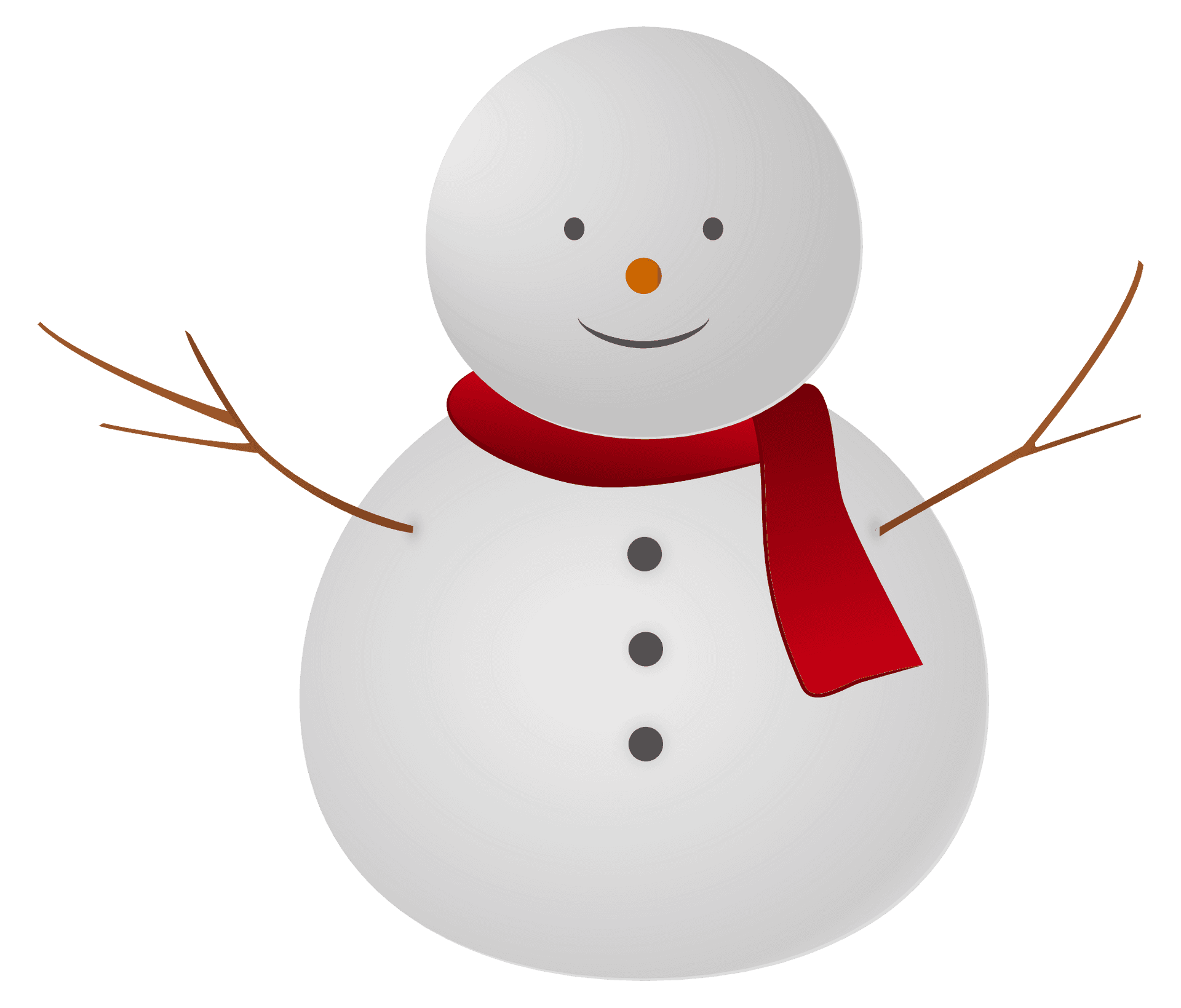 Cheerful Snowman Illustration.png PNG image