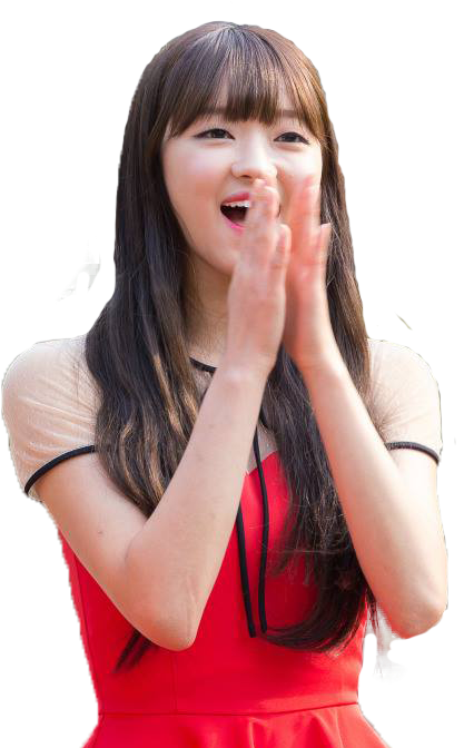 Cheerful Woman Clapping Hands Sticker PNG image