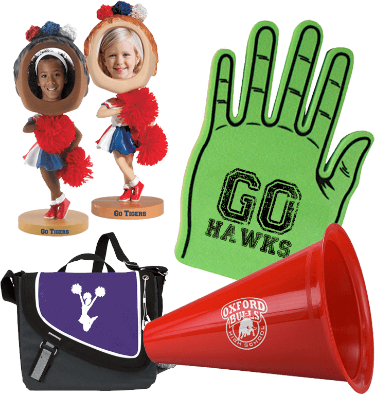 Cheerleading Accessories Collection PNG image