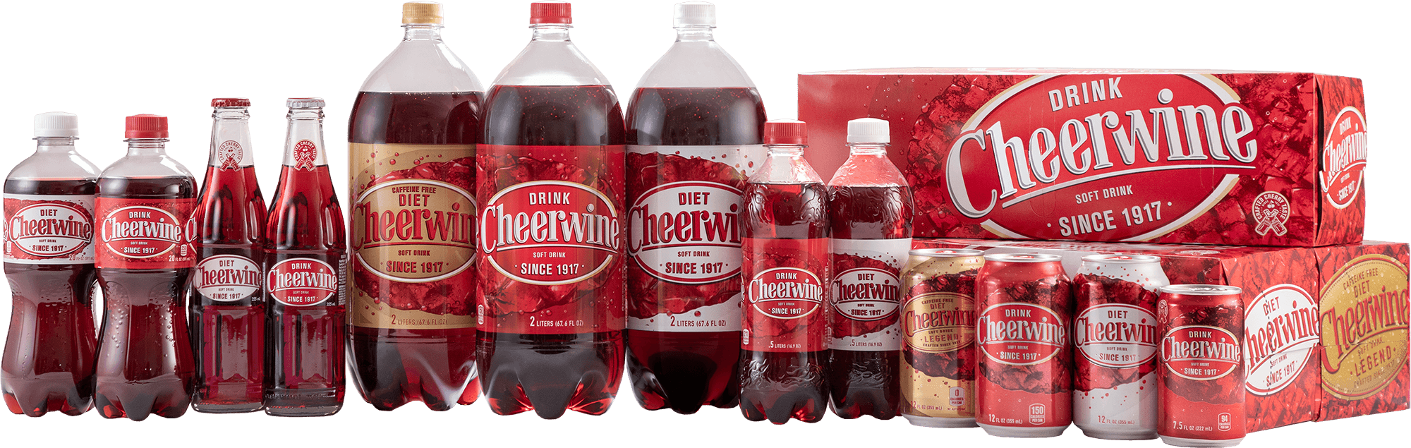 Cheerwine Soft Drink Variety Pack PNG image