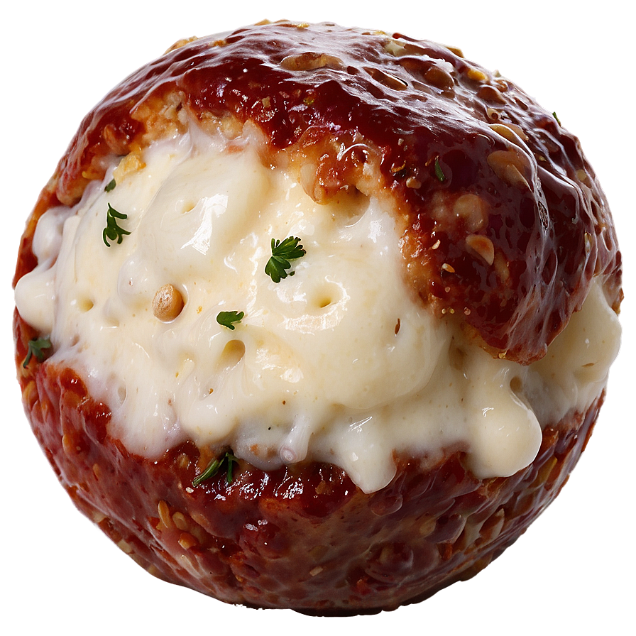 Cheese Stuffed Meatball Png 06242024 PNG image