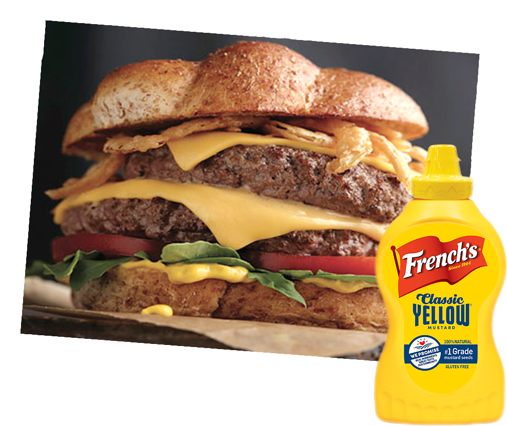 Cheeseburgerwith Mustard PNG image