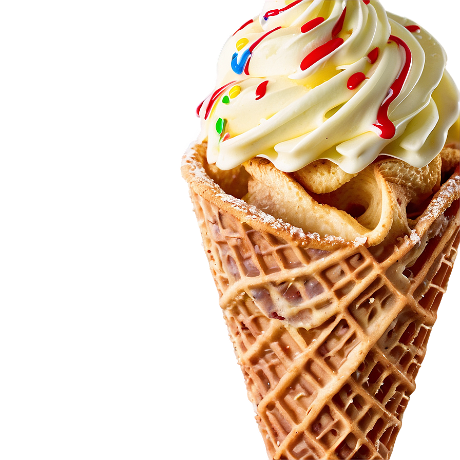 Cheesecake Waffle Cone Png Rqw PNG image