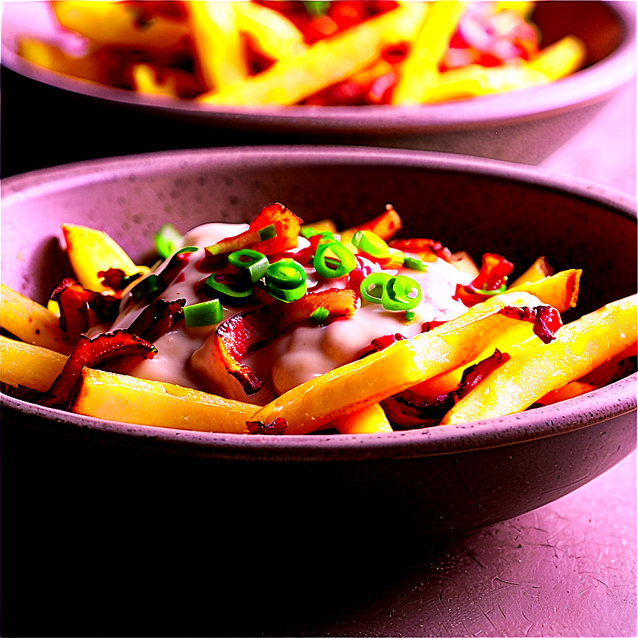 Cheesy Bacon Ranch Fries Png Pes PNG image