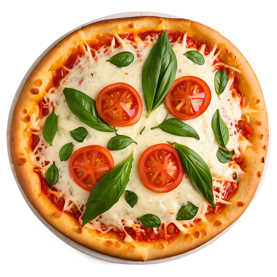 Cheesy Margherita Pizza Png Xmr16 PNG image