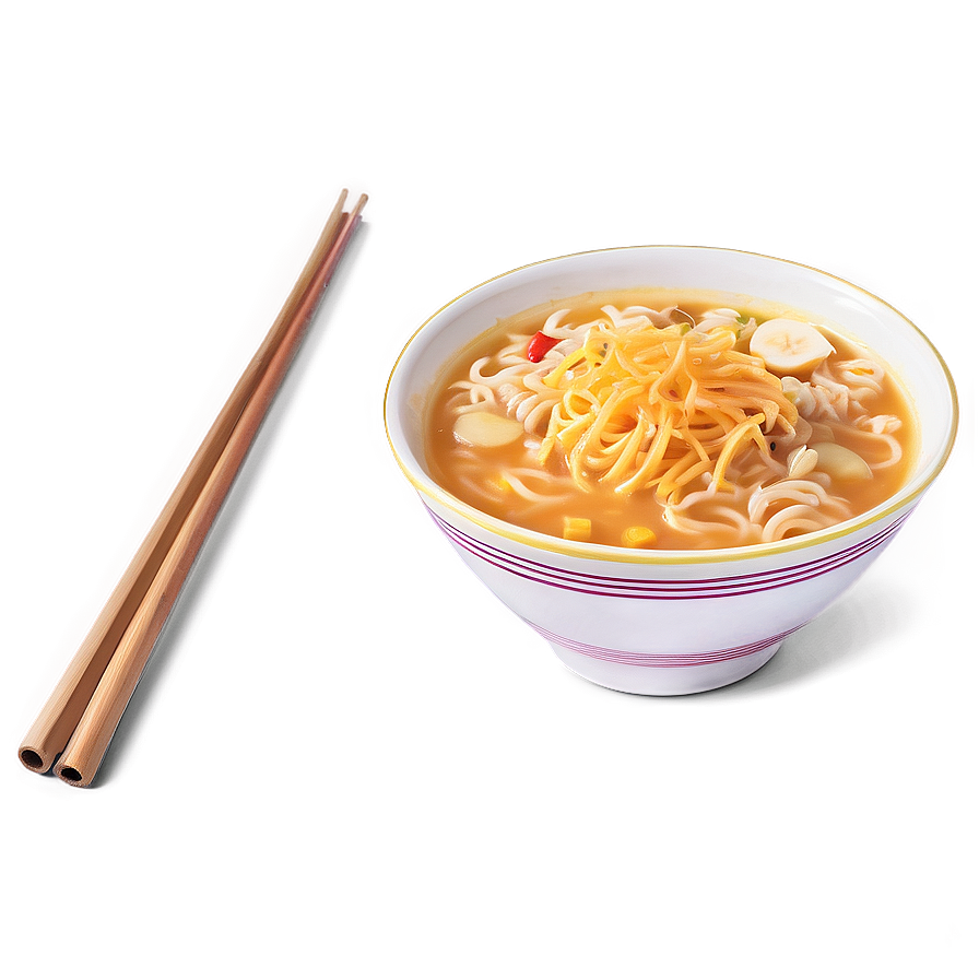 Cheesy Ramen Bowl Png 06212024 PNG image