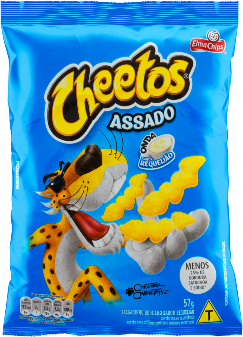 Cheetos Assado Requeijao Flavor Package Brazil PNG image