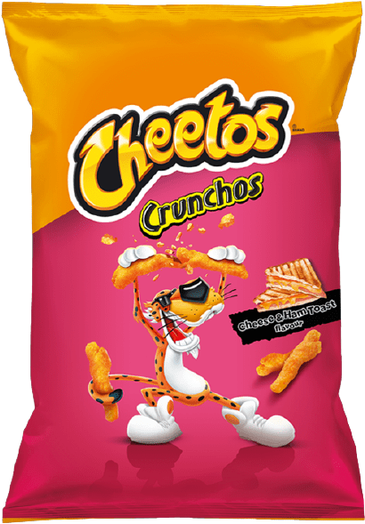 Cheetos Crunchos Cheese Ham Flavor Package PNG image