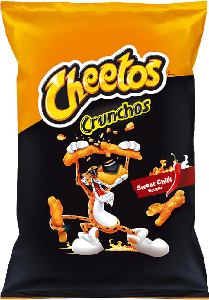 Cheetos Crunchos Sweet Chili Flavor Package PNG image