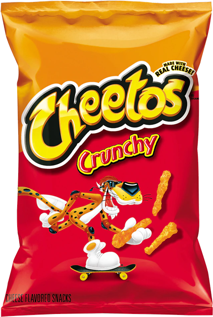 Cheetos Crunchy Snack Package PNG image