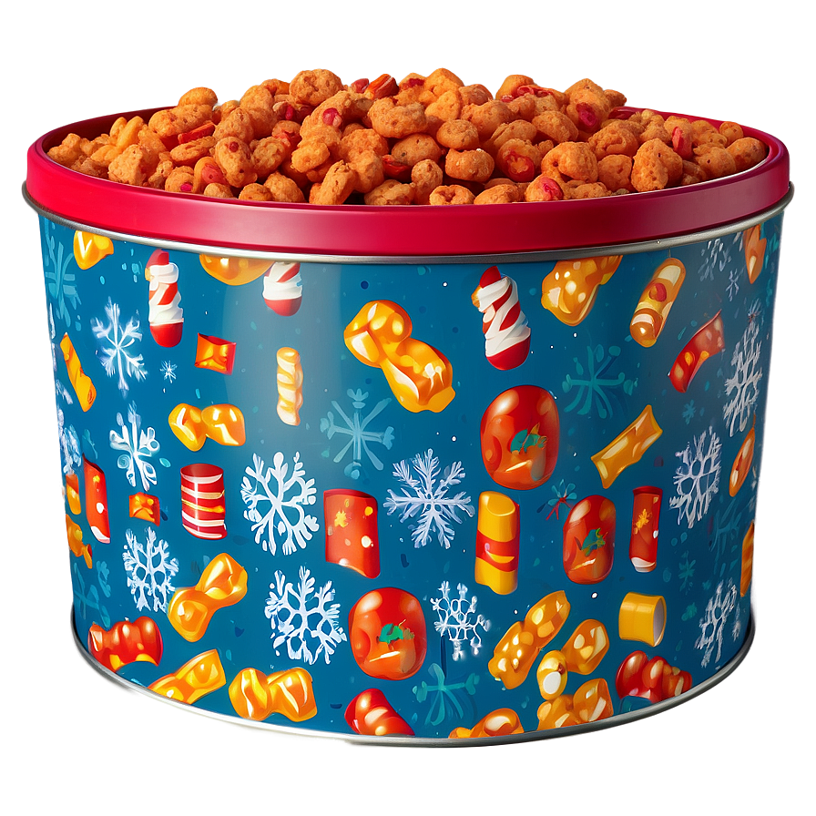 Cheetos Holiday Popcorn Tin Png 05242024 PNG image