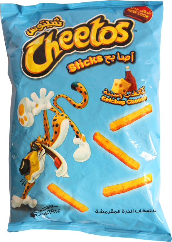 Cheetos Ketchup Flavored Sticks Package PNG image