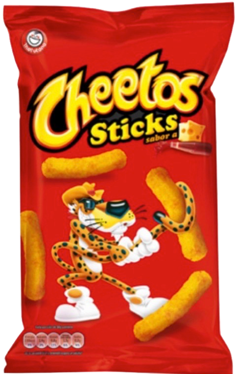 Cheetos Sticks Package Design PNG image