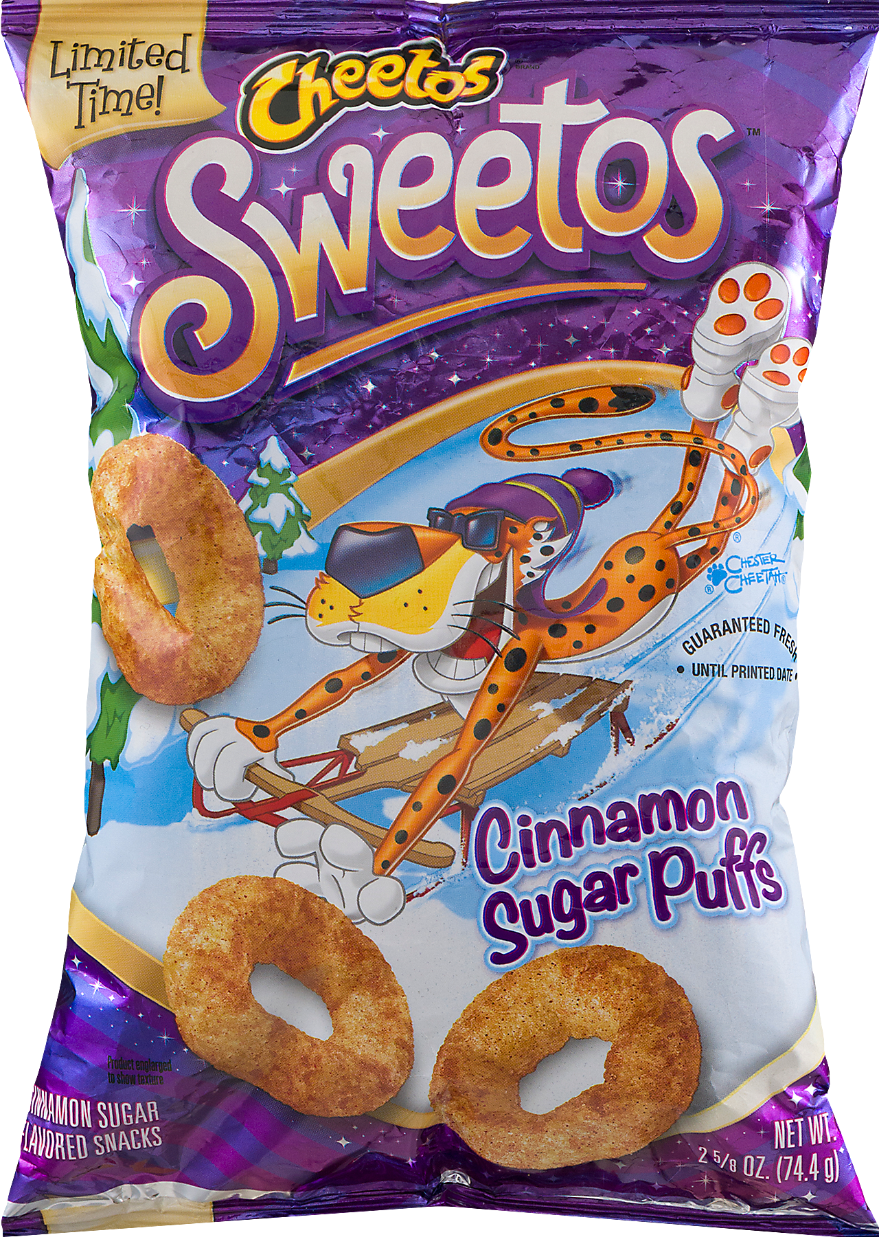 Cheetos Sweetos Cinnamon Sugar Puffs Package PNG image