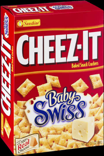 Cheez It Baby Swiss Crackers Box PNG image