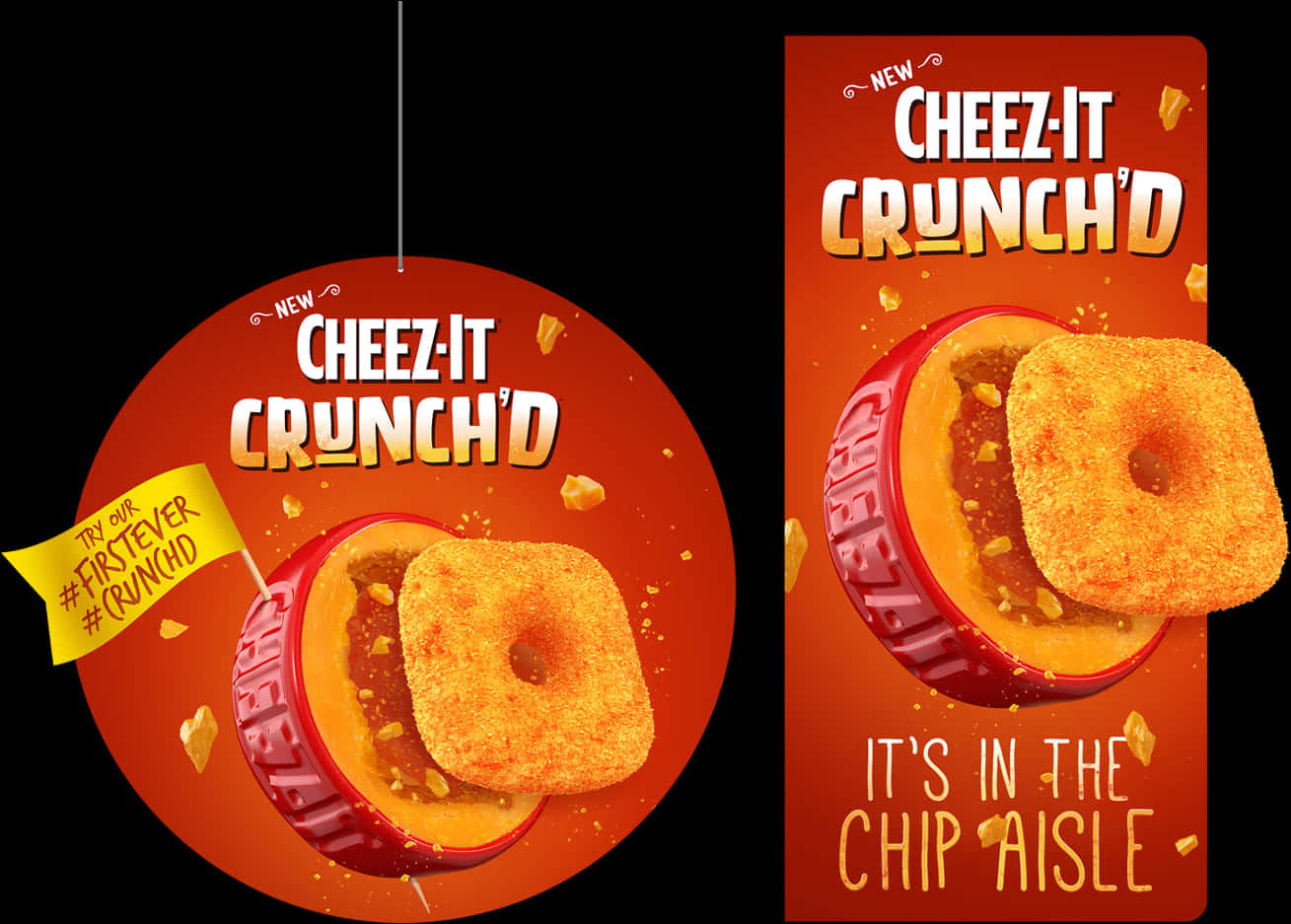 Cheez It Crunchd Advertisement PNG image